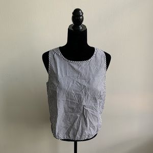 Madewell Sleeveless Striped Blouse Medium